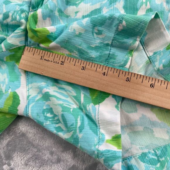 Lilly Pulitzer Shorts 00 Poolside Blue Rose Floral First Impression Callahan - Picture 9 of 15